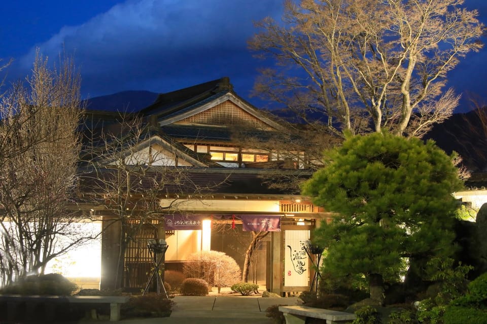 Property building, Night, Garden, Garden view
