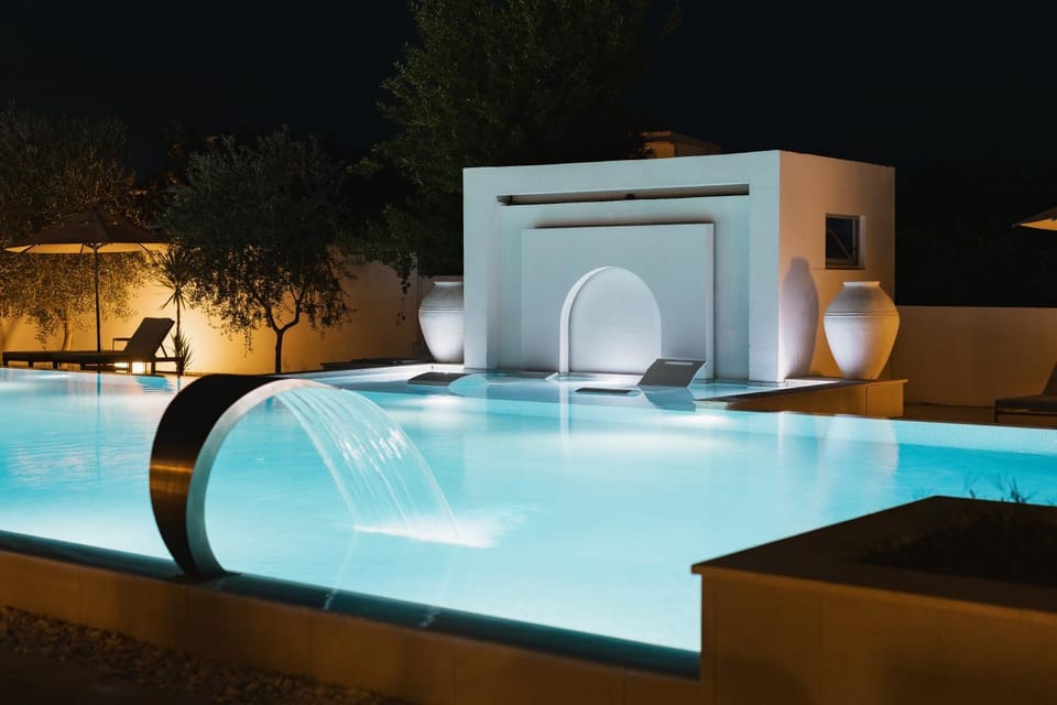 Night, Swimming pool