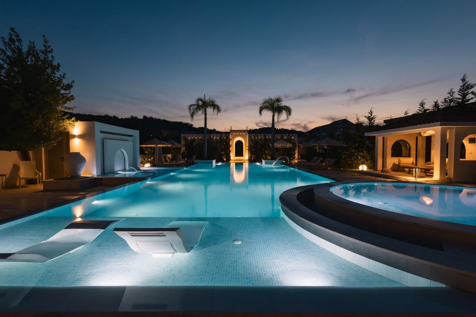 Night, Swimming pool