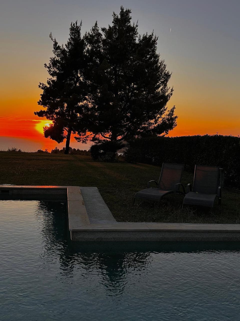 Sea view, Swimming pool, Sunset