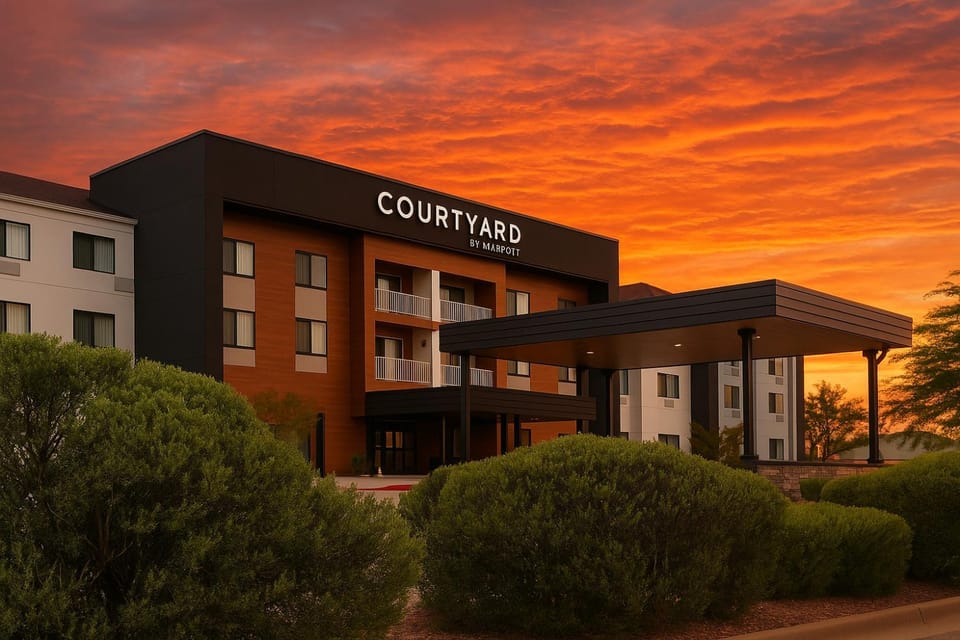 Property building, Sunset