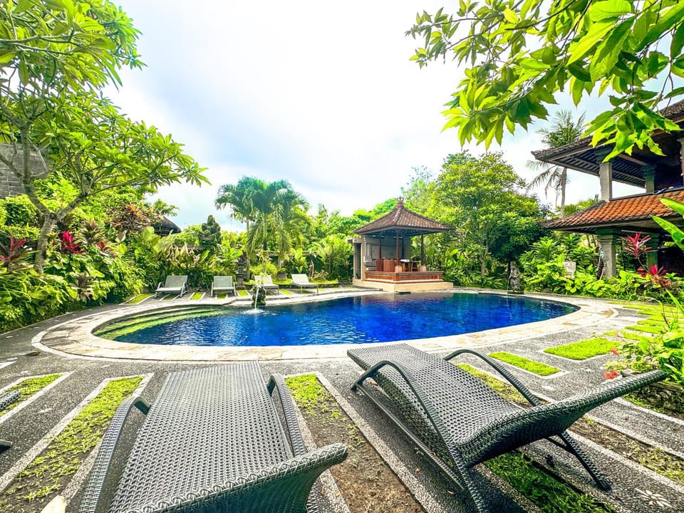 Garden view, Swimming pool, sunbed