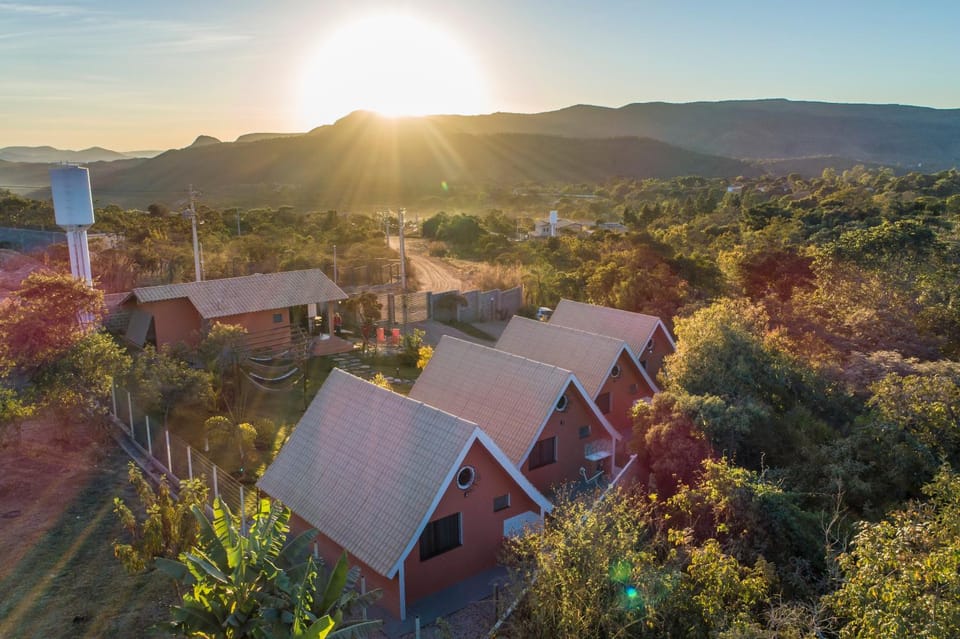 Property building, Day, Natural landscape, Bird's eye view, Mountain view, Sunrise