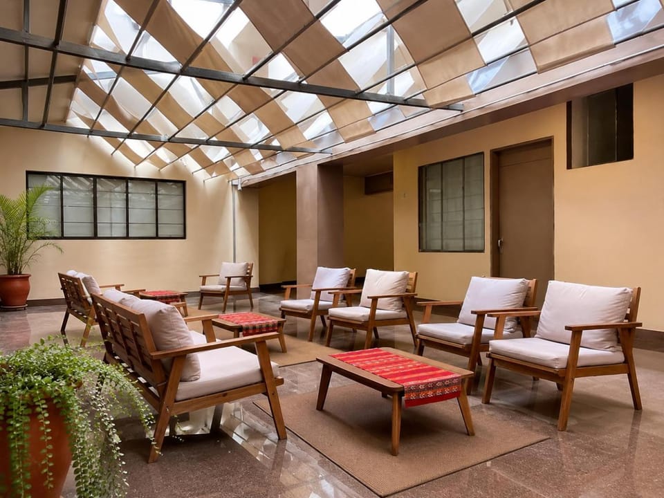 Patio, Day, Seating area