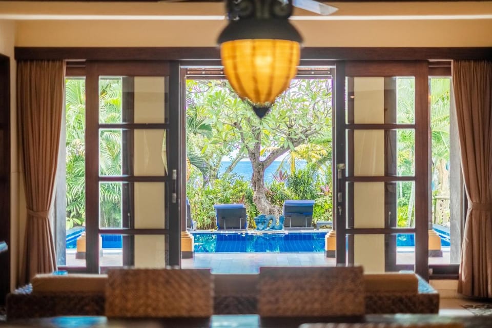 Living room, Seating area, Sea view
