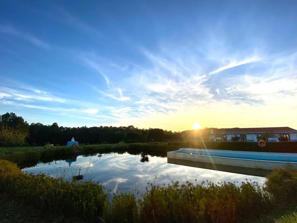 Swimming pool, Sunset