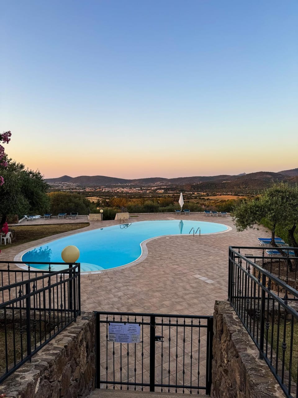 Natural landscape, Pool view, Swimming pool, sunbed