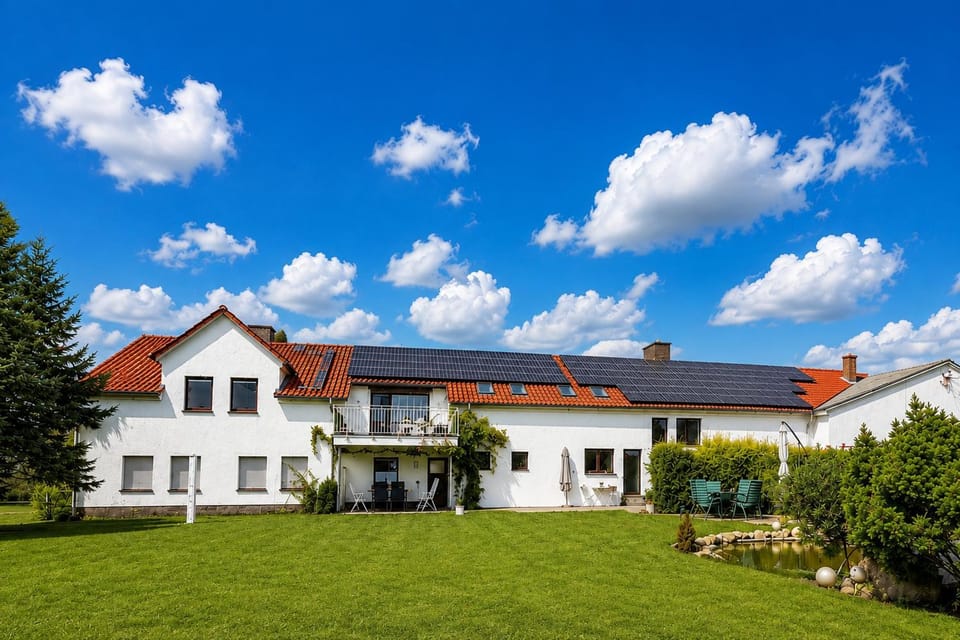 Property building, Garden view