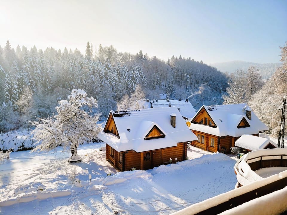Property building, Day, Natural landscape, Winter, Mountain view