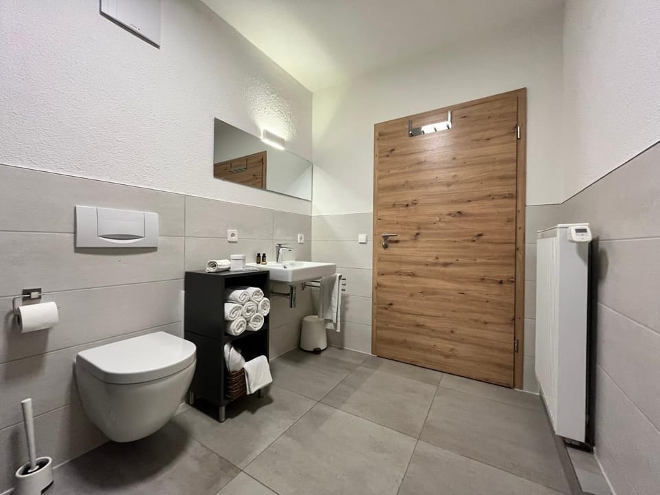 Toilet, Bathroom, towels