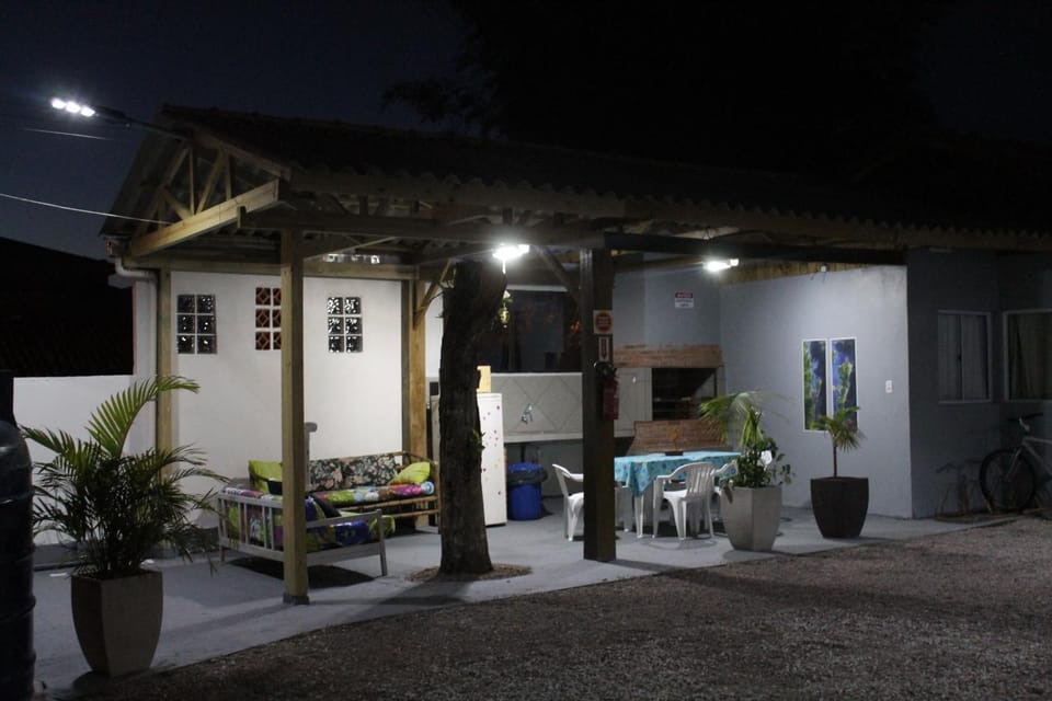 Property building, Patio, Night, BBQ facilities, Communal kitchen