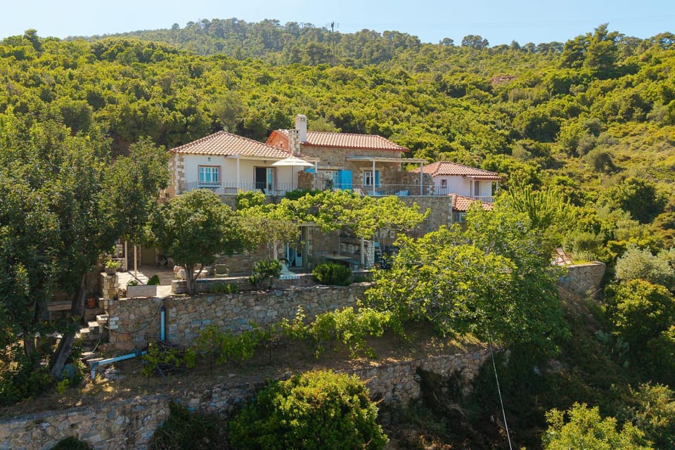 Property building, Spring, Day, Natural landscape, Mountain view