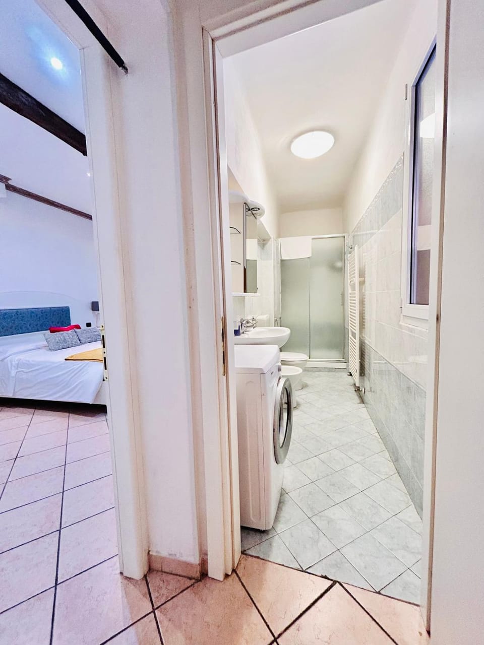 Shower, Bathroom, washing machine