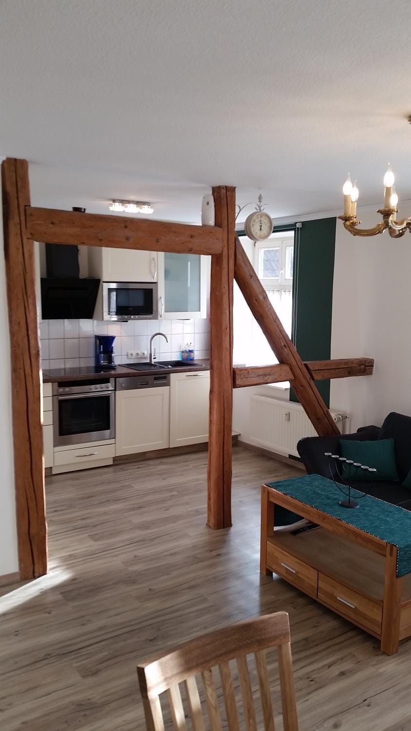 Kitchen or kitchenette, Living room, Photo of the whole room