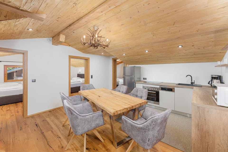 Living room, kitchen