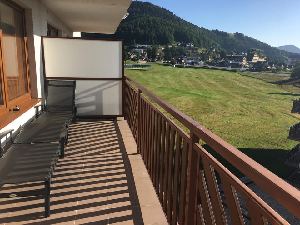 Balcony/Terrace, Mountain view, Sunrise
