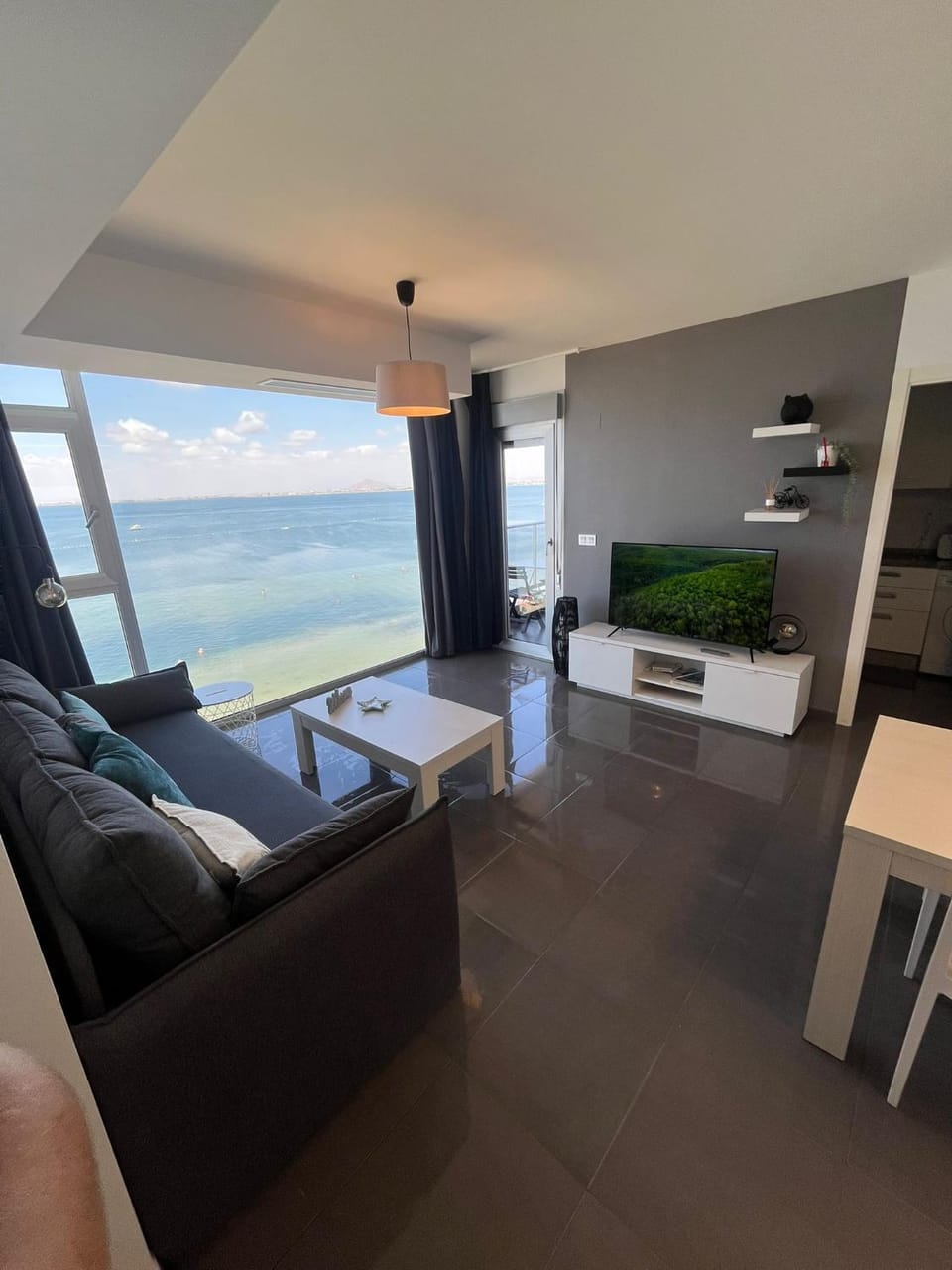 TV and multimedia, Living room, Seating area, Sea view