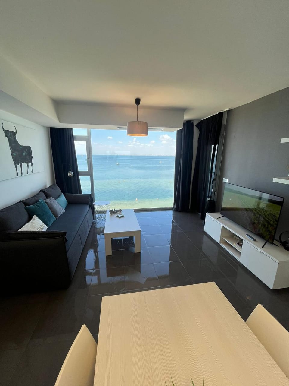 TV and multimedia, Living room, Seating area, Sea view