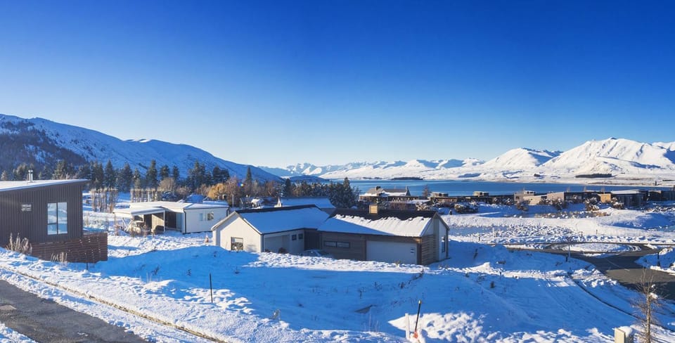 Natural landscape, Winter, Lake view, Mountain view