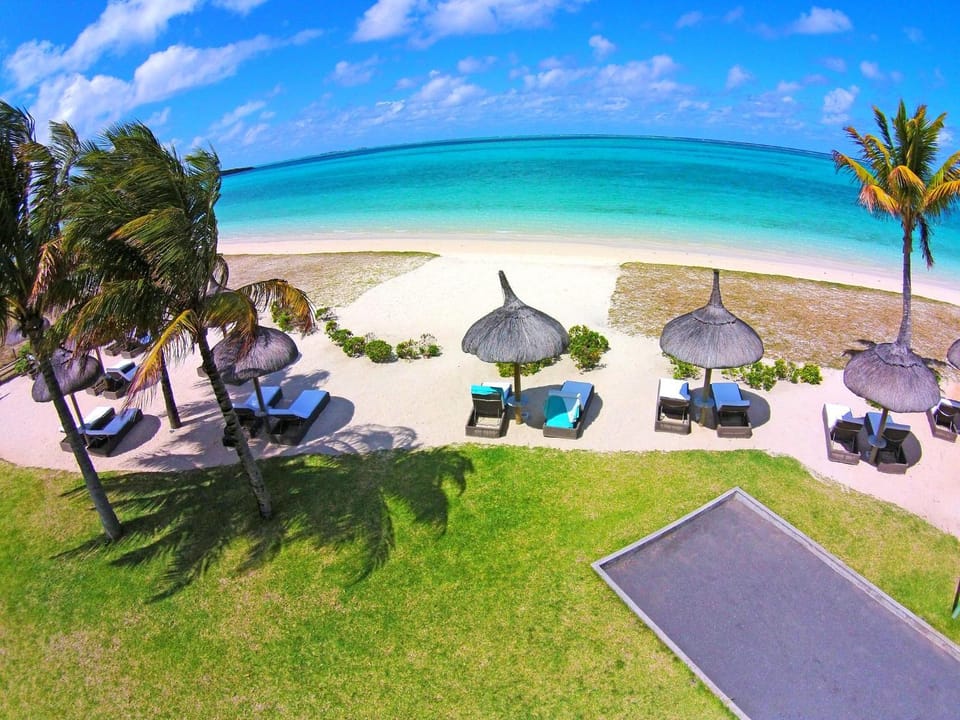 Garden, Beach, Sea view, sunbed