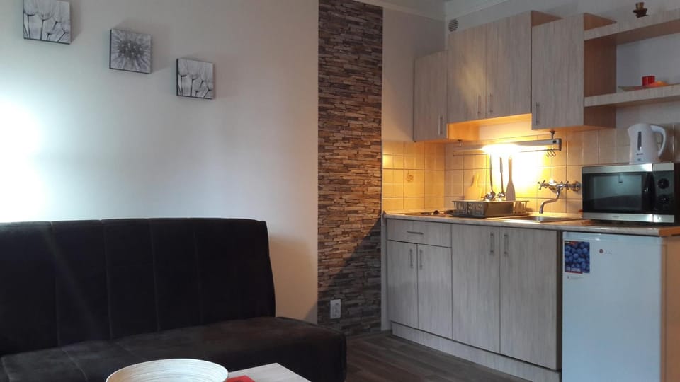 Kitchen or kitchenette, Living room, Seating area