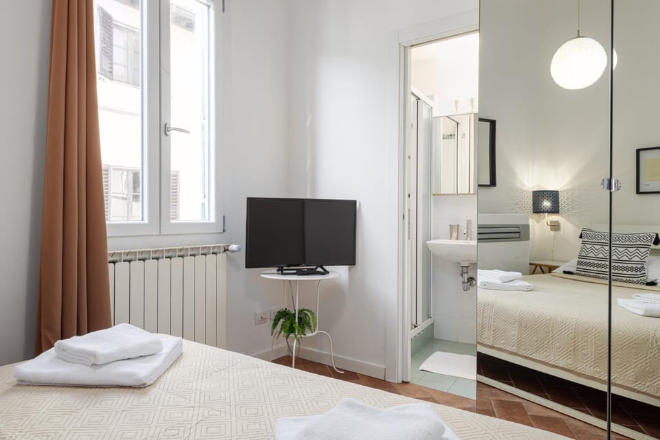 Bathroom, TV and multimedia, towels, wardrobe, air conditioner