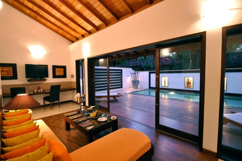 Living room, Seating area, Pool view, Swimming pool, Swimming pool