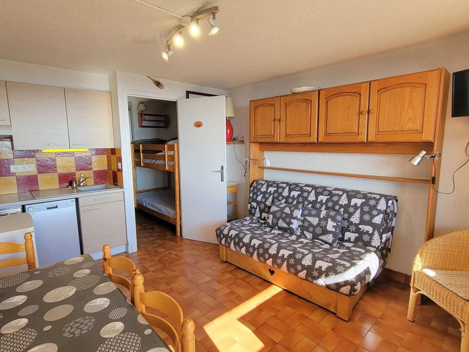 Studio cosy 4 pers avec balcon sud, centre station, animaux admis - Saint-Michel-de-Chaillol - FR-1-393-4 Apartment in Provence-Alpes-Côte d'Azur