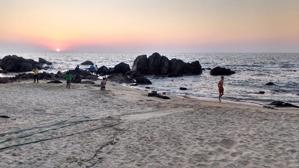 Nearby landmark, Day, People, Natural landscape, Beach, Sea view, Sunset