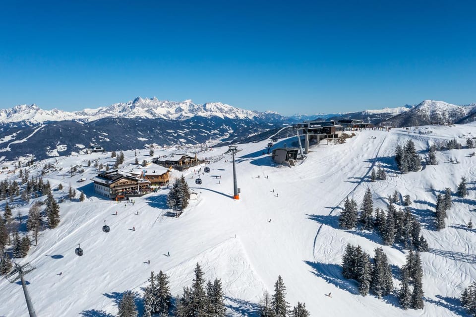 Winter, Skiing, Mountain view