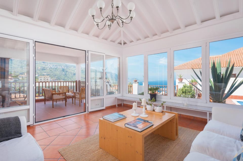 Living room, Seating area, Sea view