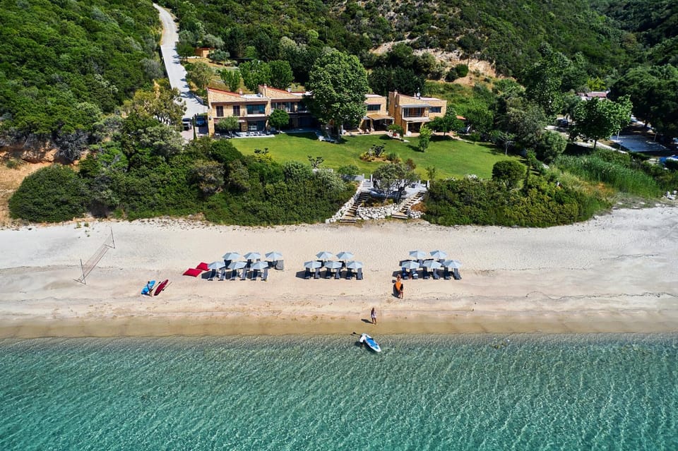Bird's eye view, Beach, Sea view, sunbed