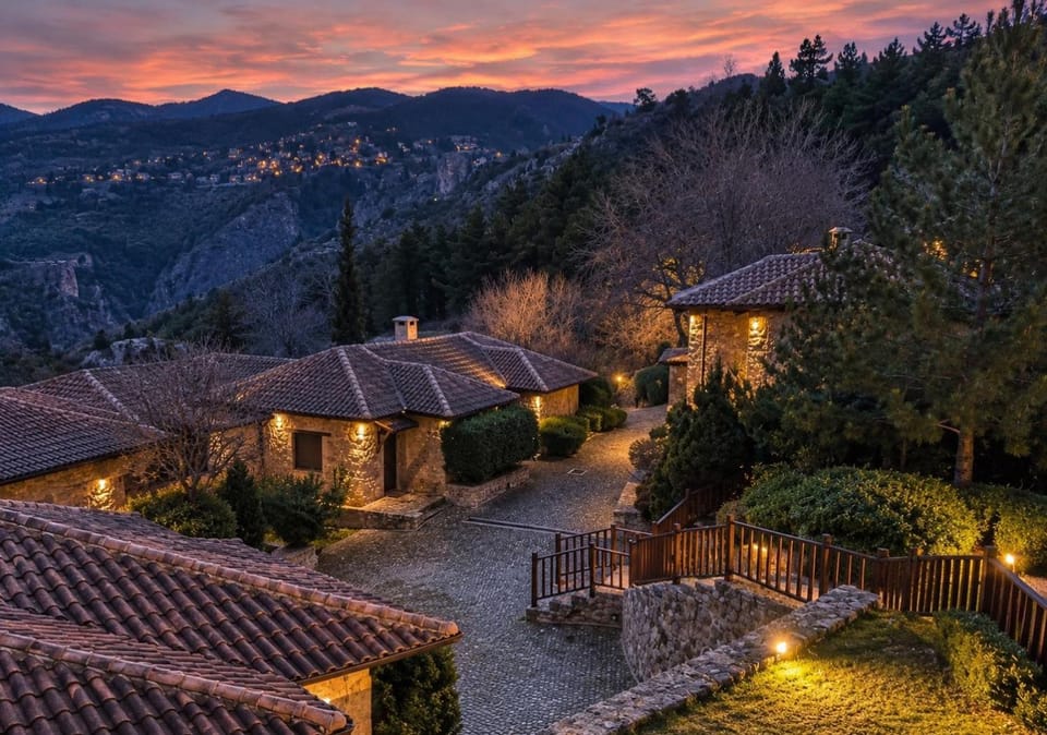 Property building, Spring, Night