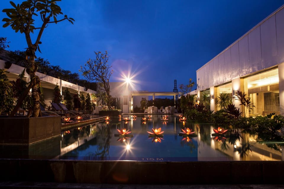 Night, Swimming pool