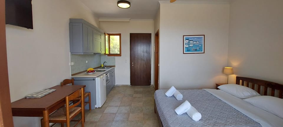 Bed, Kitchen or kitchenette, Photo of the whole room, Bedroom, oven