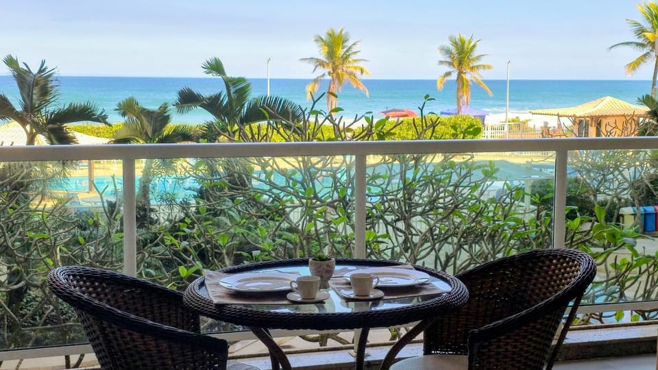 Natural landscape, View (from property/room), Balcony/Terrace, Dining area, Beach, Pool view, Sea view
