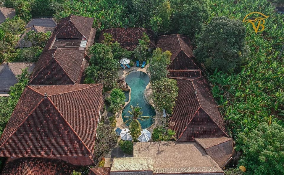 Property building, Patio, Natural landscape, Bird's eye view, Garden, View (from property/room), Decorative detail, Garden view, Landmark view, Pool view, Area and facilities, Area and facilities, Swimming pool, Swimming pool