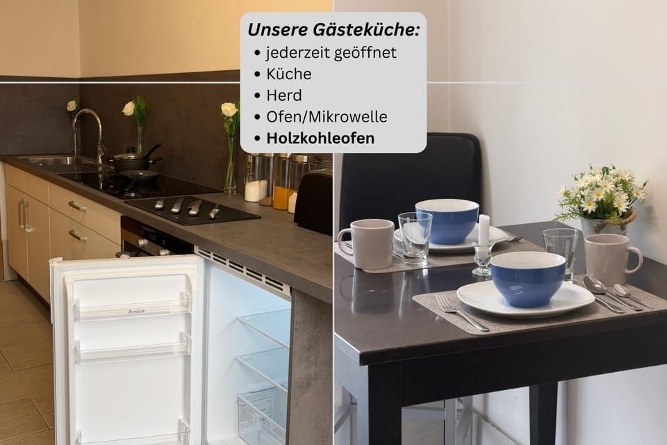 Kitchen or kitchenette, Dining area, Communal kitchen, Text overlay