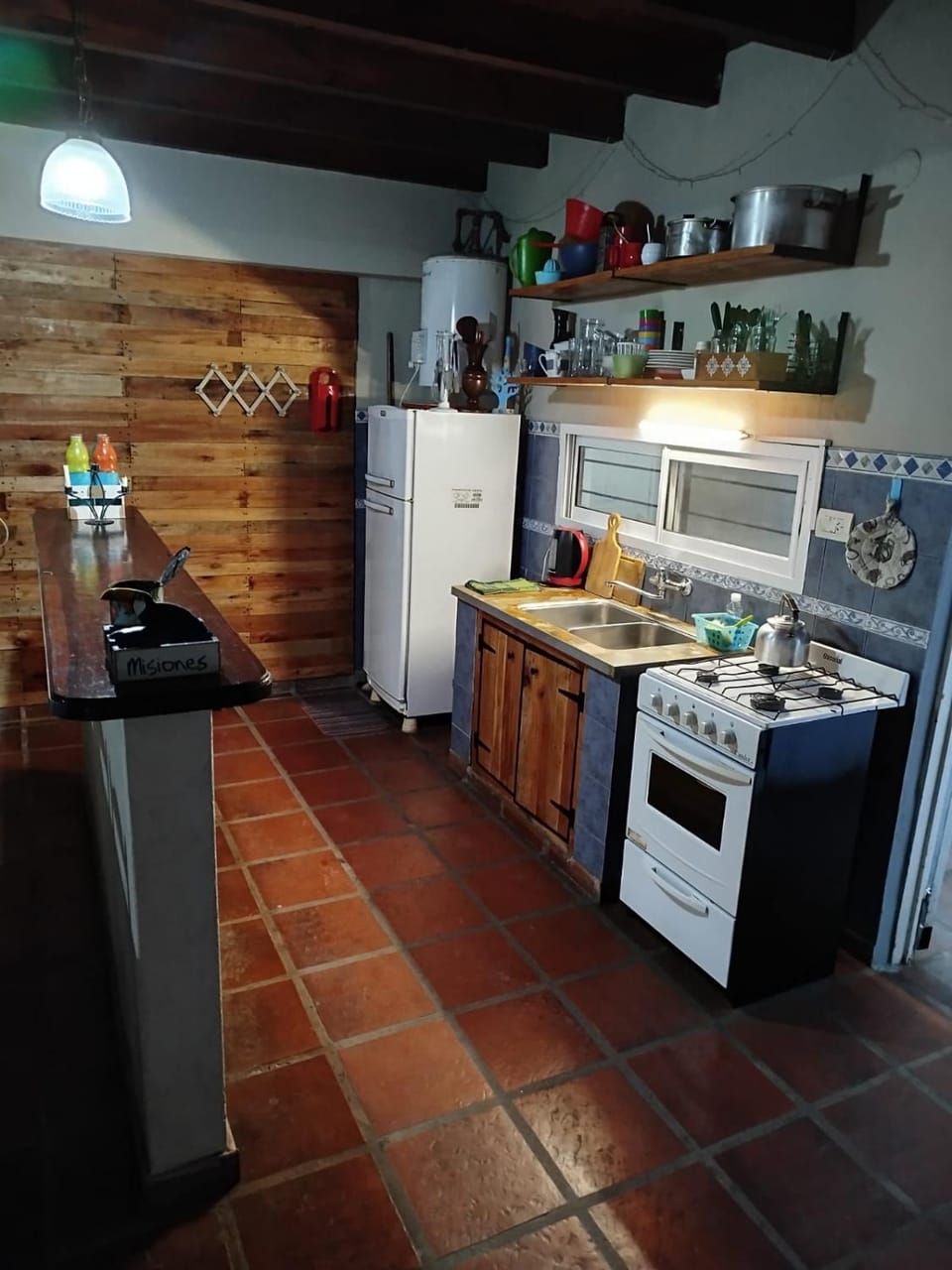 Kitchen or kitchenette, oven, stove