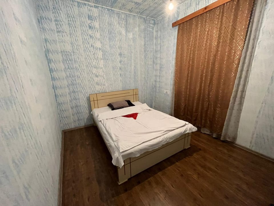 Bed, Photo of the whole room, Bedroom, towels, wardrobe