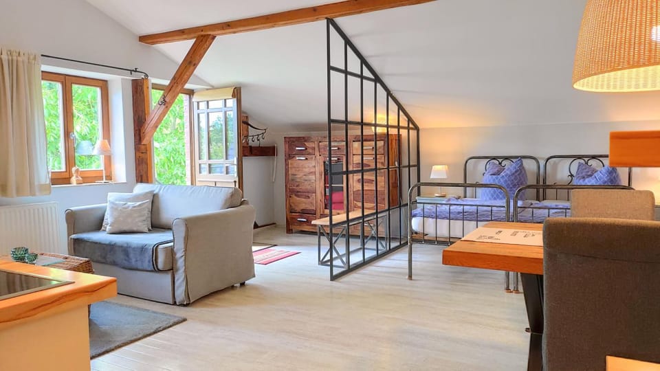 Living room, Seating area, Bedroom