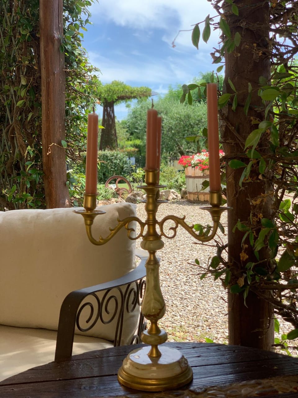 Patio, Day, Garden view