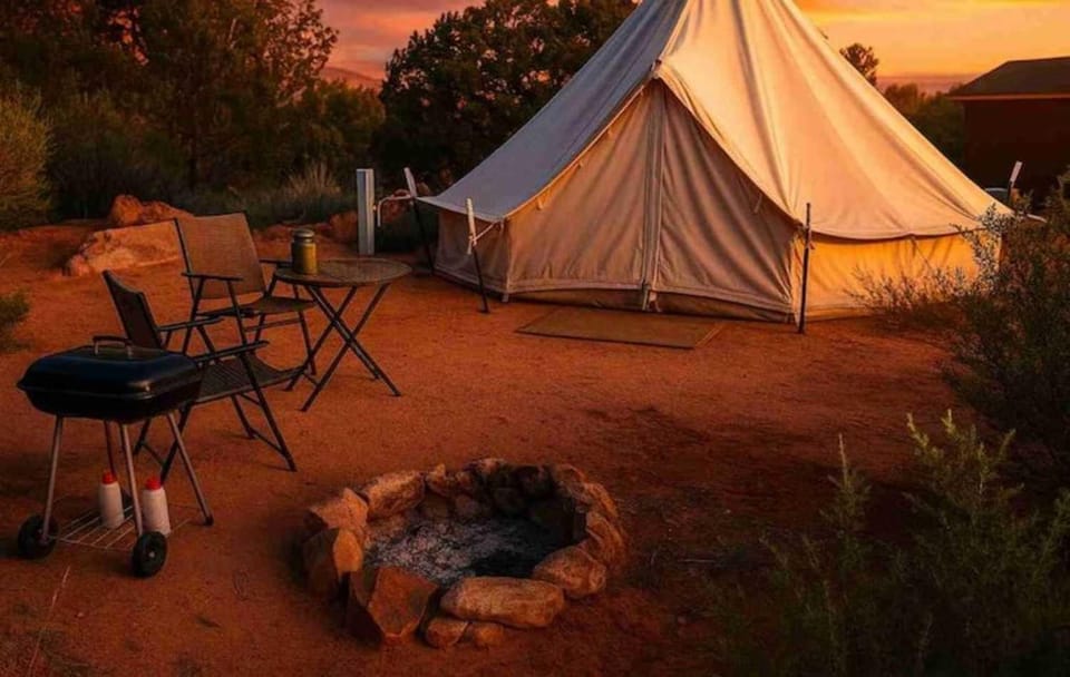 BBQ facilities, BBQ facilities, Sunset, fireplace