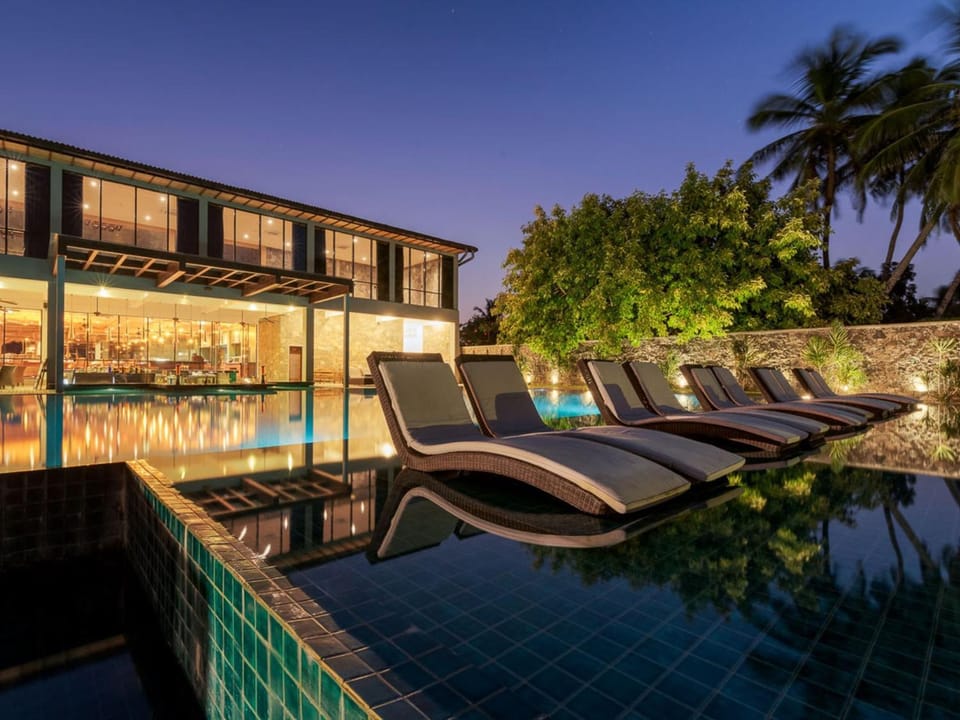 Night, Decorative detail, Pool view, Swimming pool, Swimming pool