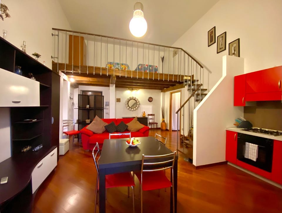 Kitchen or kitchenette, Living room, Dining area