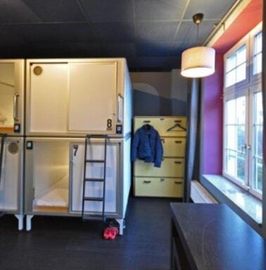 Photo of the whole room, bunk bed, wardrobe