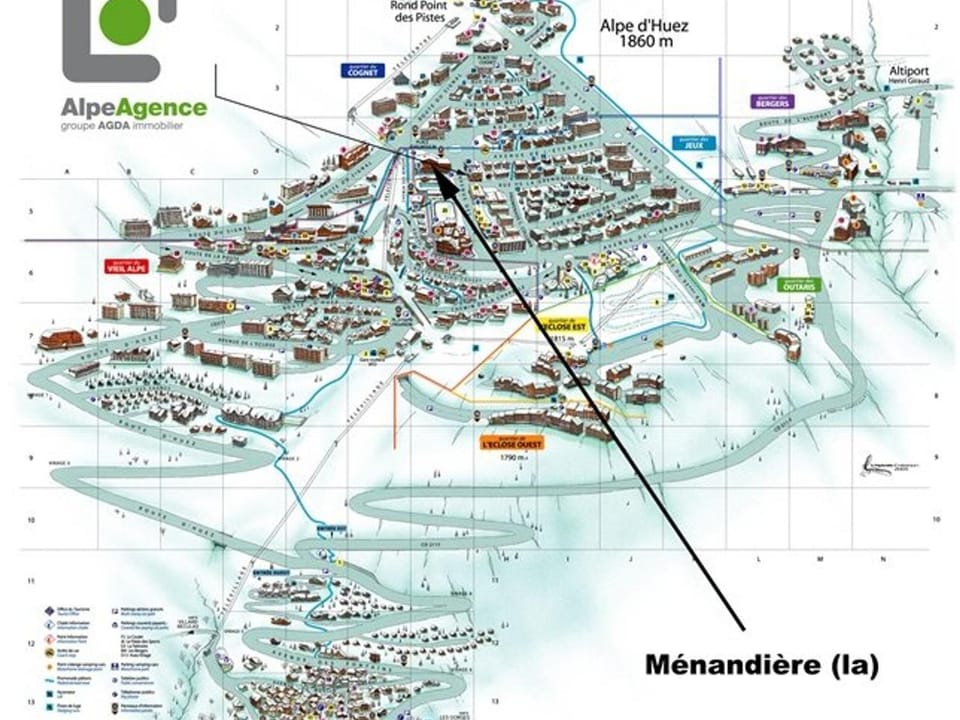 Studio chaleureux pour 4 pers. au pied des pistes - L'Alpe d'Huez - FR-1-405-19 Apartment in L'Alpe d'Huez