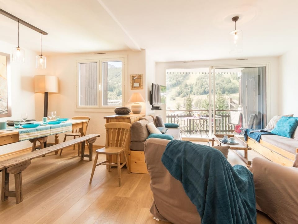 Grand T3: 8 pers, balcon, jardin, parking, près pistes - FR-1-330F-20 Apartment in Saint-Chaffrey