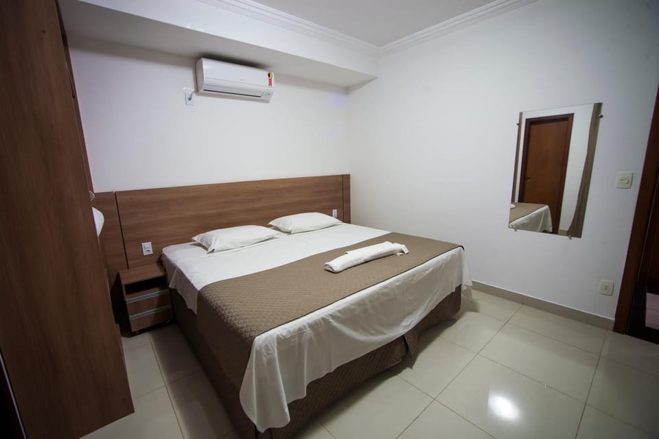 Bed, Photo of the whole room, Bedroom, towels, wardrobe, air conditioner