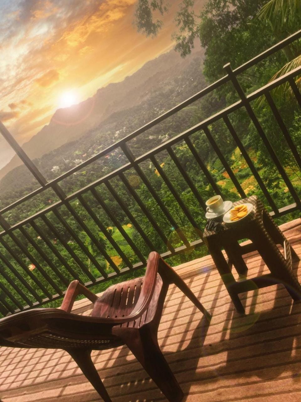 Natural landscape, Seating area, Sunrise